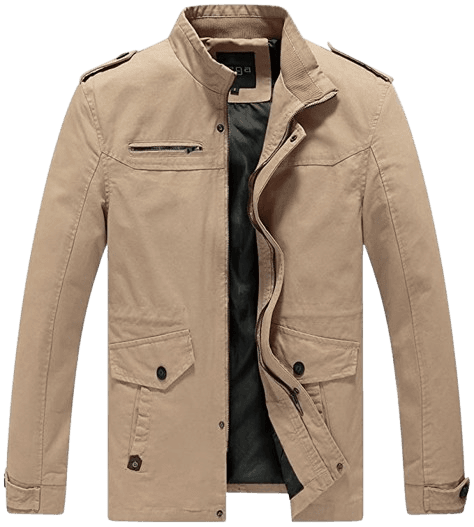 Mens Cotton Jacket — Sport Edition (Tan)